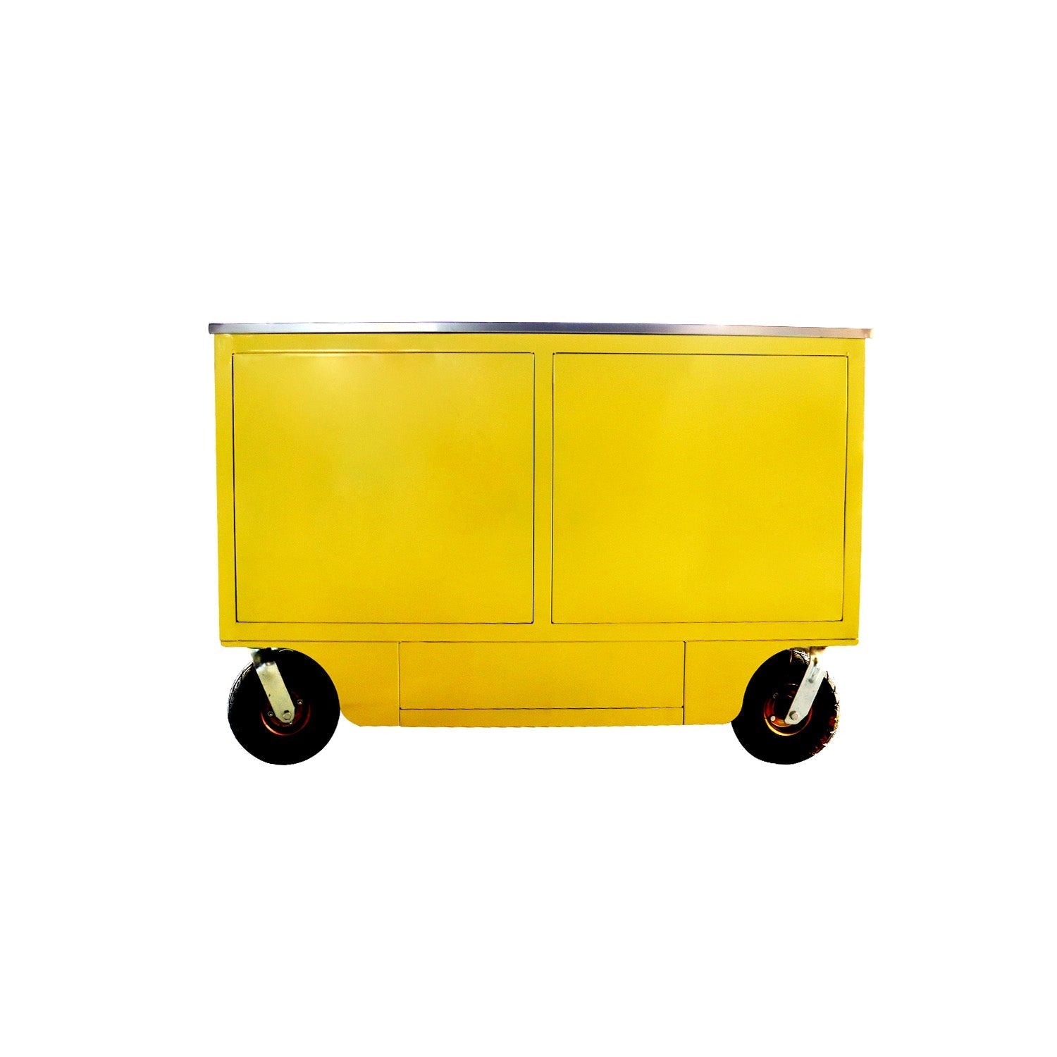 4.5ft Heavy Duty Mobile Workbench with 7 Drawers & 2 Cabinets - Garage Rebel