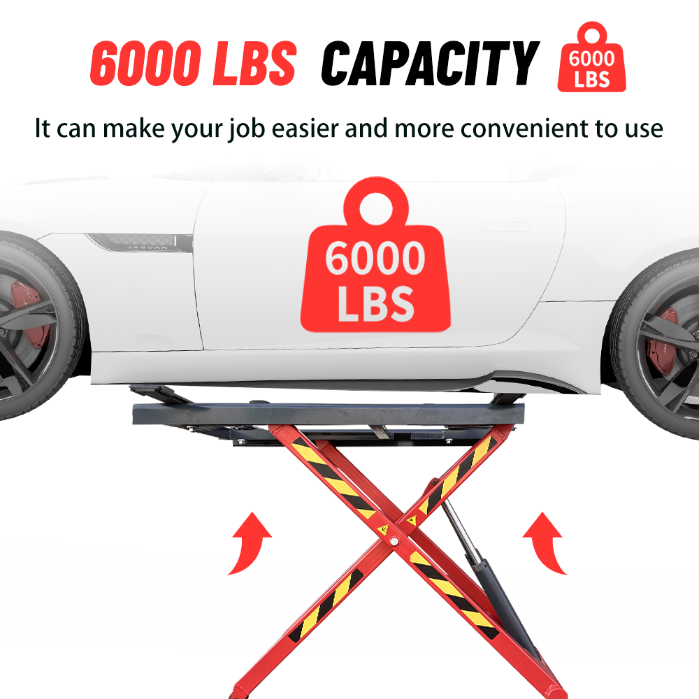 KT-X66 Portable Mid Rise Scissor lift 6,000 lbs Capacity