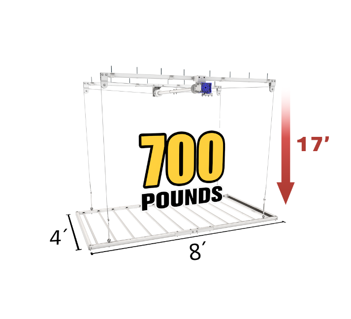 E-Z  Lift PRO RV - 4x8 [700 lbs] 17' Drop