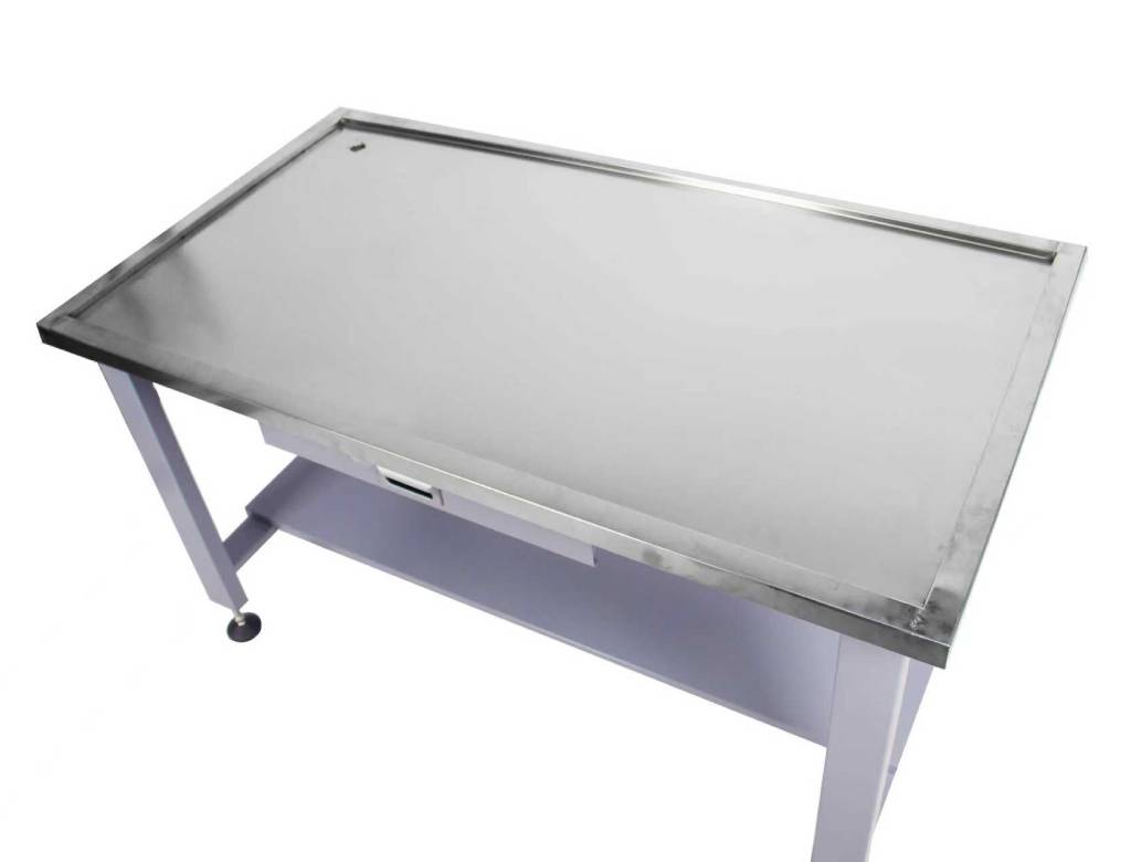 59 inch Large Heavy Duty Machine Teardown Table with Drain Hole - Garage Rebel