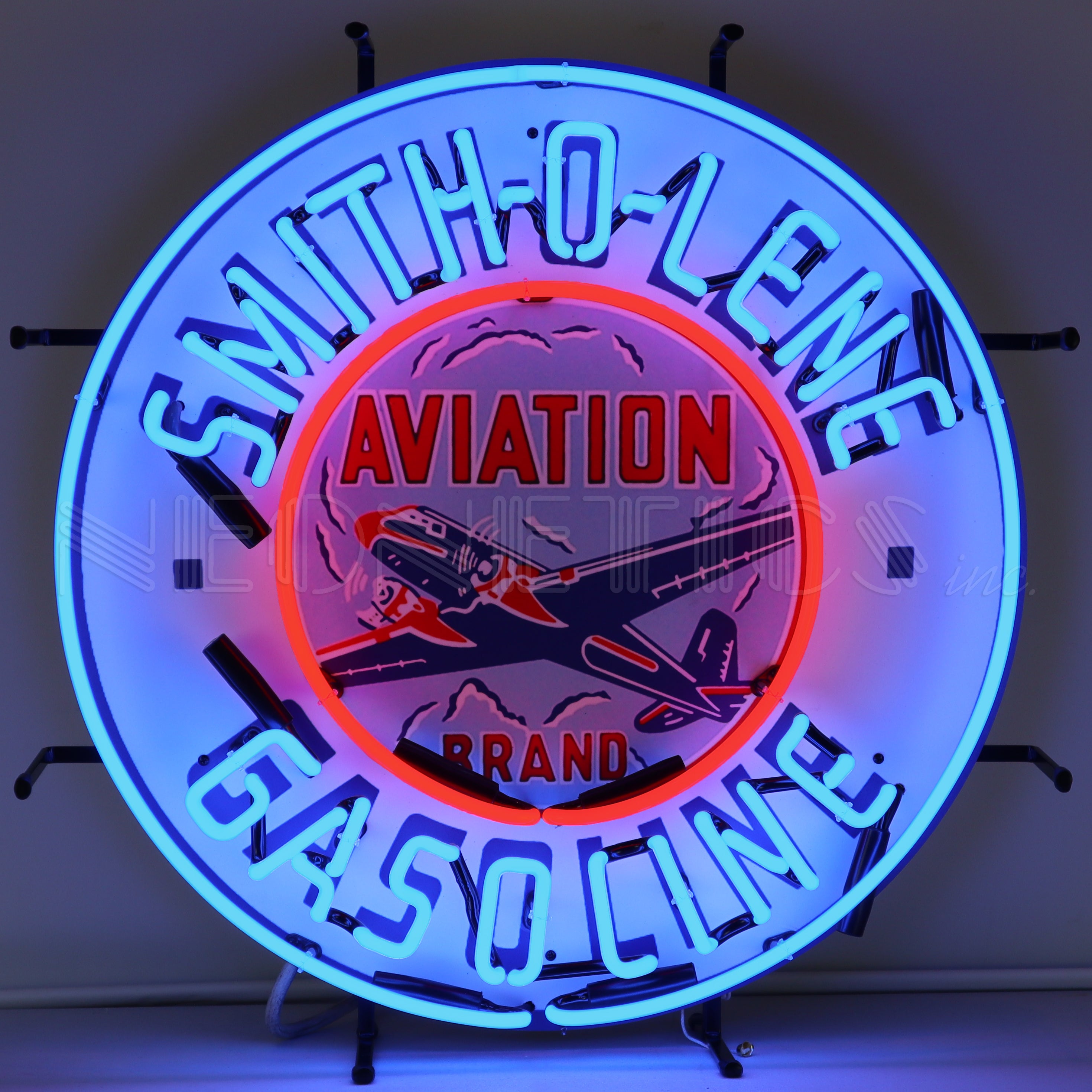 GAS - SMITH-O-LENE GASOLINE NEON SIGN
