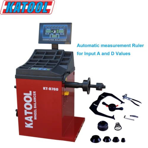 Combo 8: Tire Changer KT810 & Wheel Balancer KT-B760 w/ adaptors