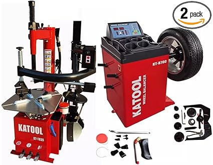 Combo 13: Tire Changer KT-T835 & Wheel Balancer KT-B700 w/ adaptors