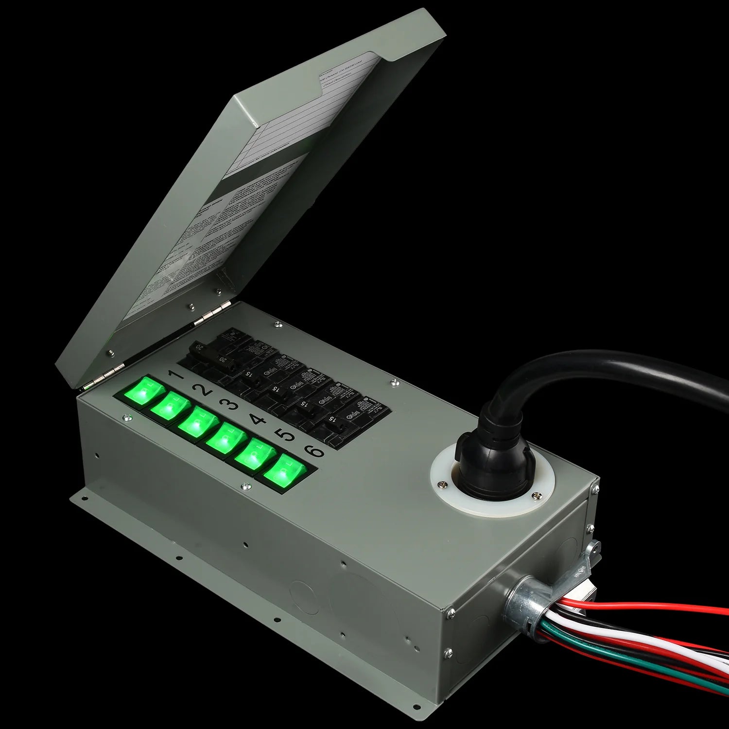 120V 30A 6-Circuit Non-Automatic Transfer Switch