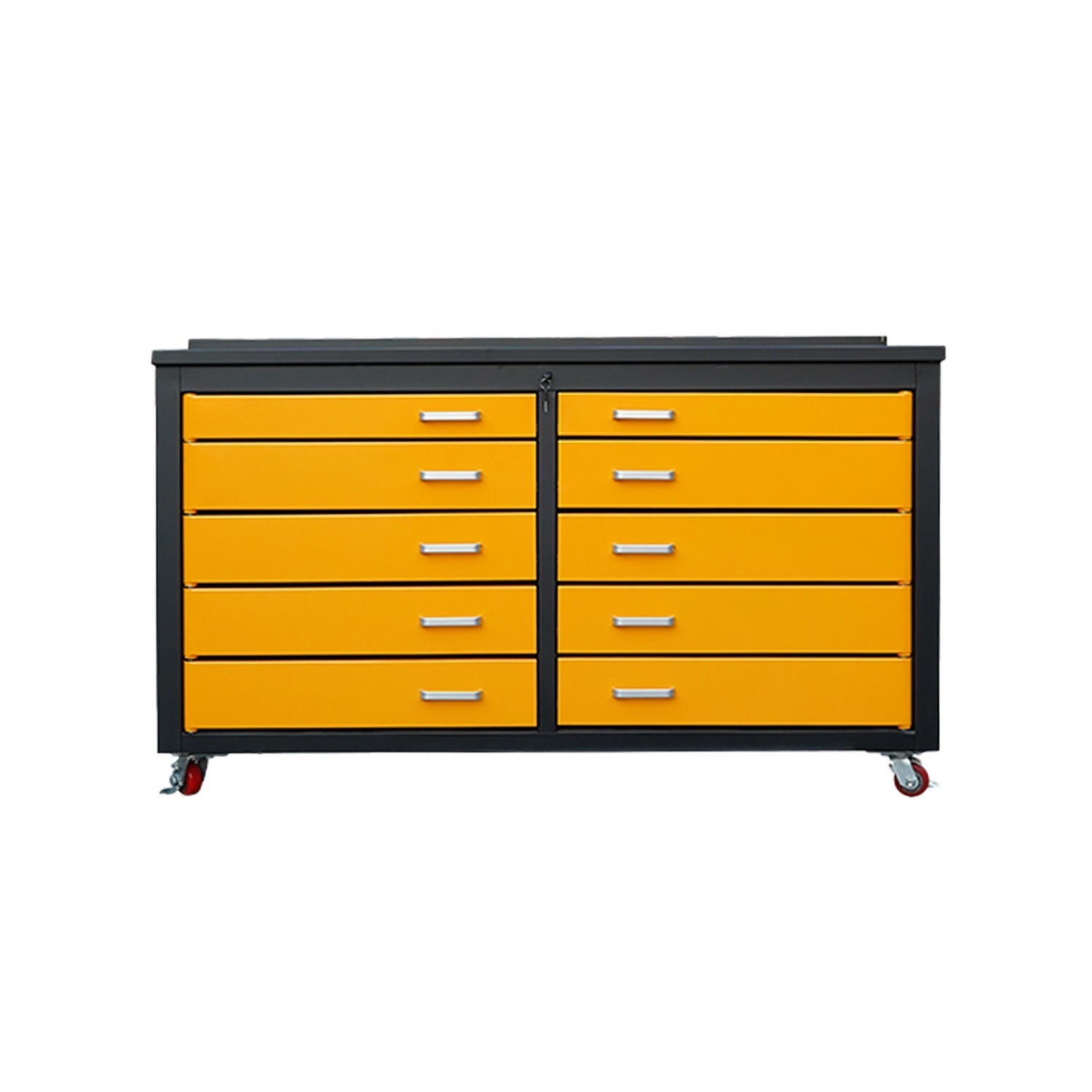6ft Heavy Duty Mobile Workbench with 10 Drawers - Garage Rebel