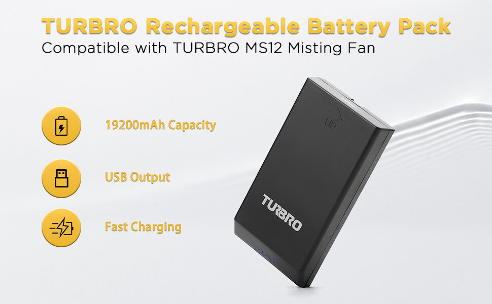 AirSupply MS12 Portable Mist Fan, 11L Tank & Up to 50H Runtime