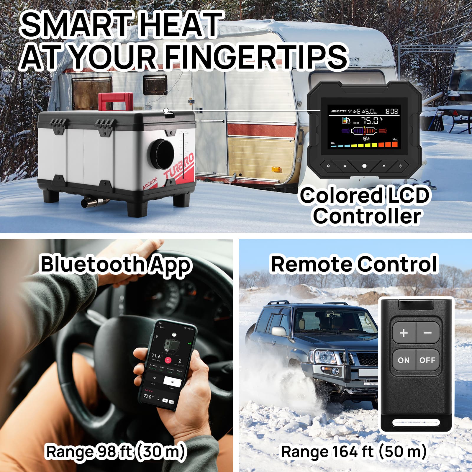 Arcade T8BP Diesel Heater, 9kW Triple Power, Toolbox Design