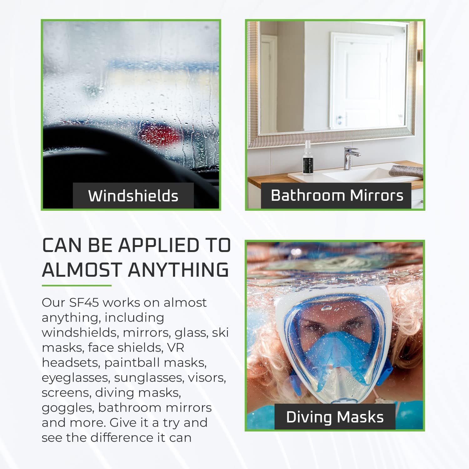 SF45 Anti-Fog For Car Windshields