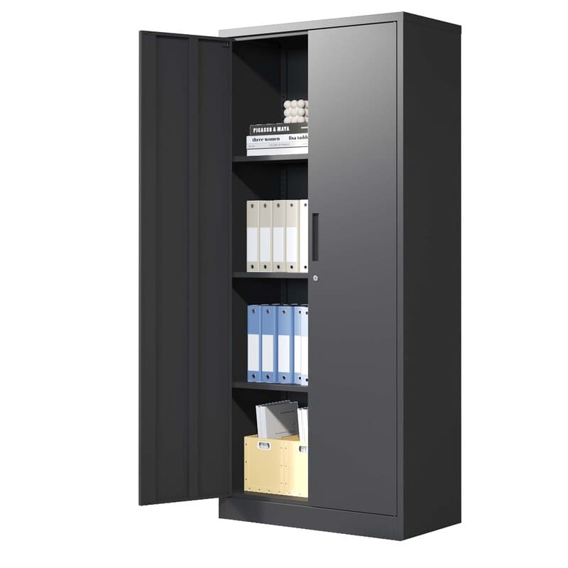 SC3B Basic Metal Garage Storage Cabinet with 3 Shelves
