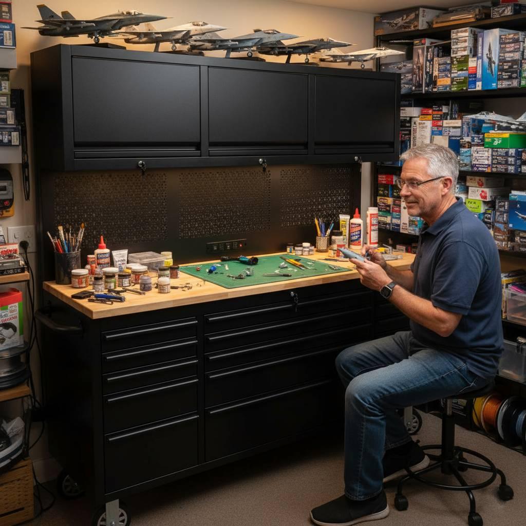 72 inch Rolling Garage Cabinets with Pegboard - Garage Rebel