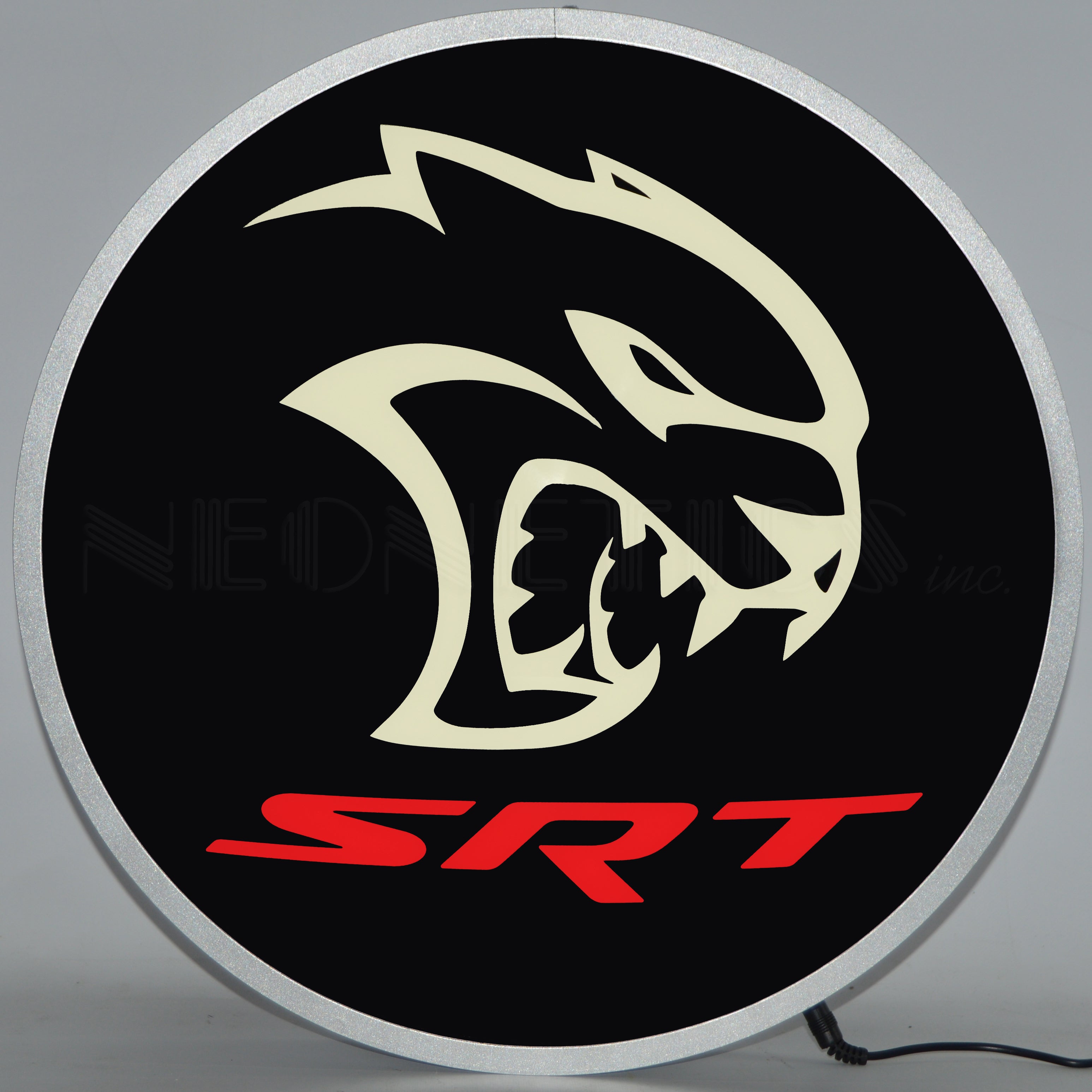 DODGE HELLCAT SRT LED LIGHTED SIGN