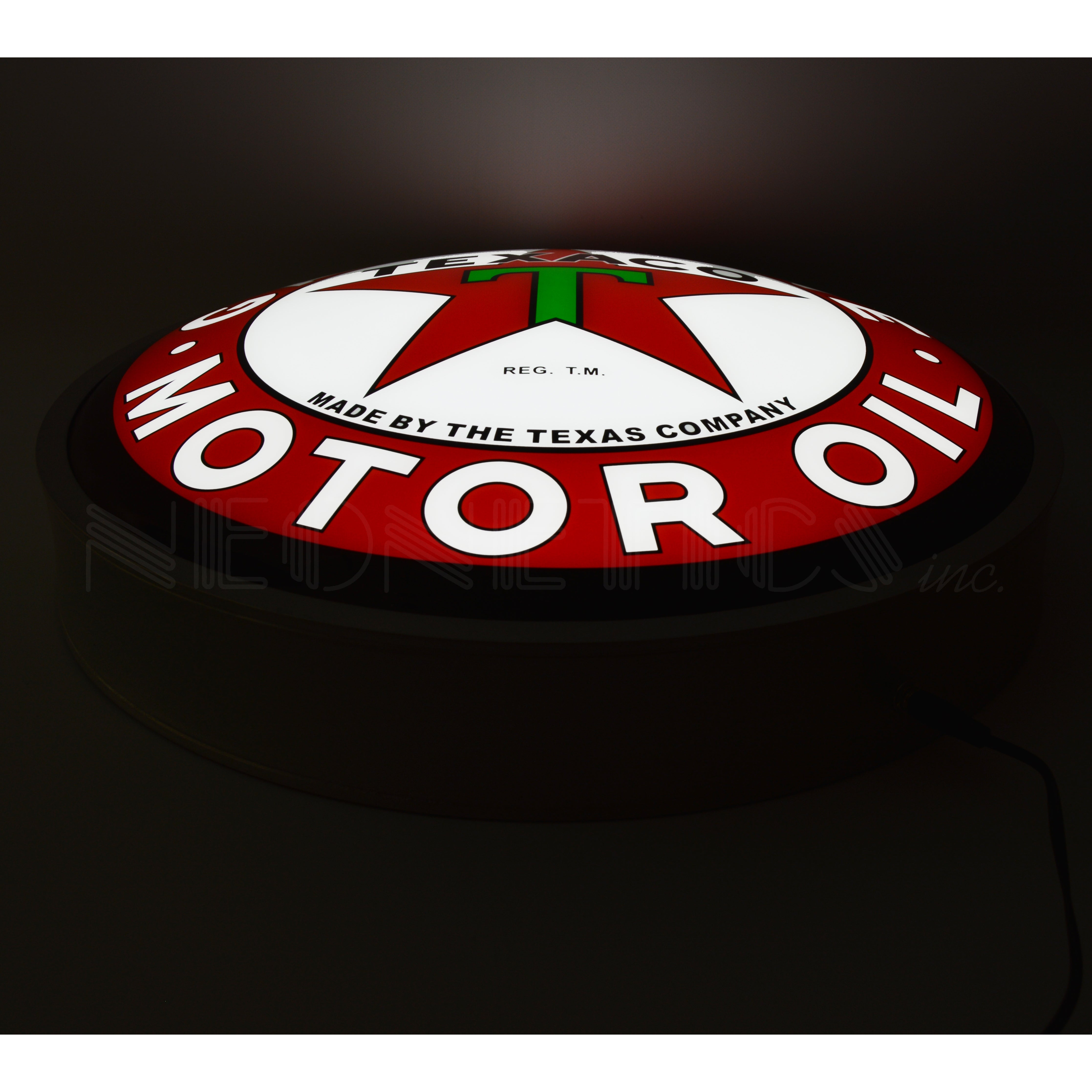 TEXACO MOTOR OIL 15 INCH BACKLIT LED LIGHTED SIGN
