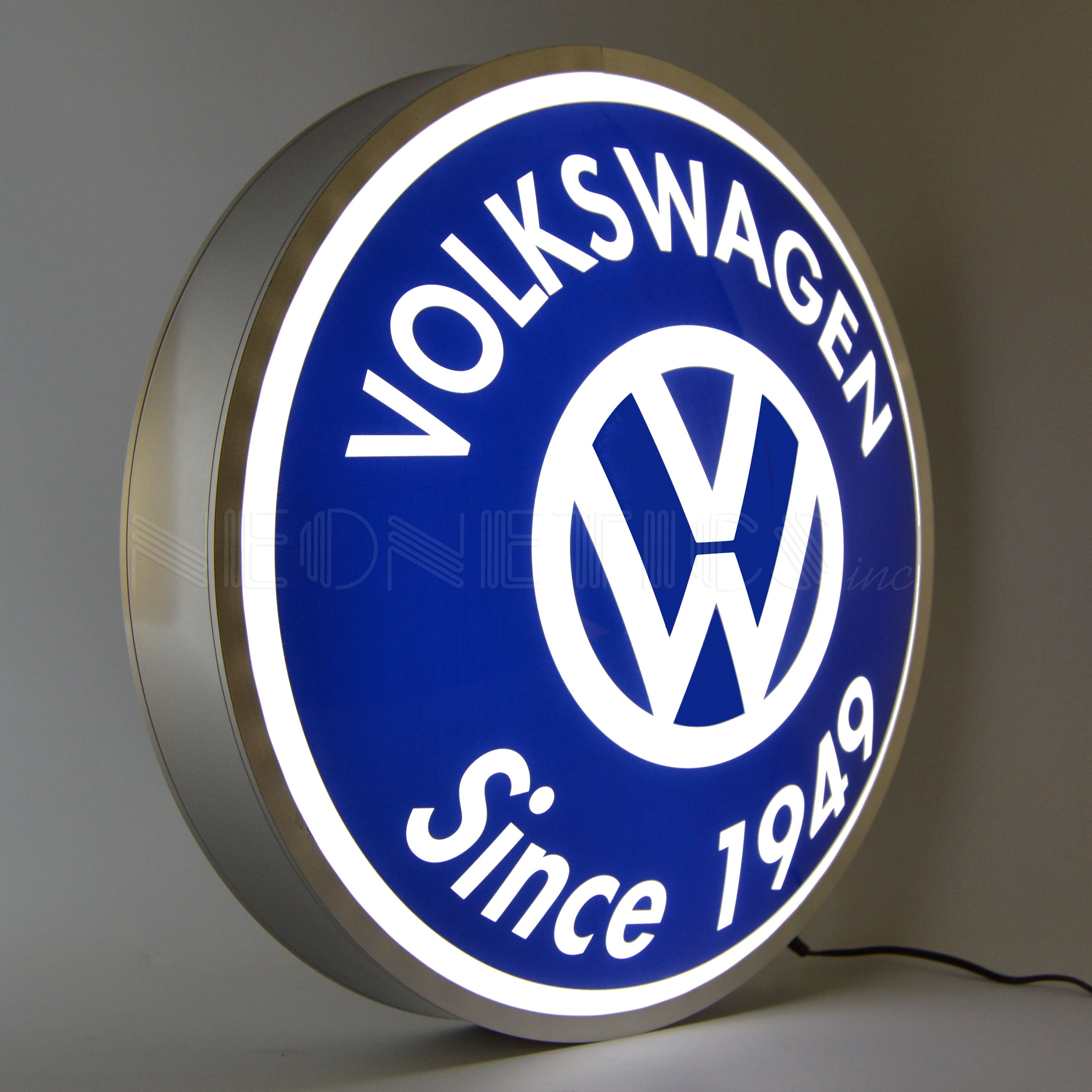 VOLKSWAGEN SINCE 1949 BACKLIT 15 INCH LED LIGHTED SIGN
