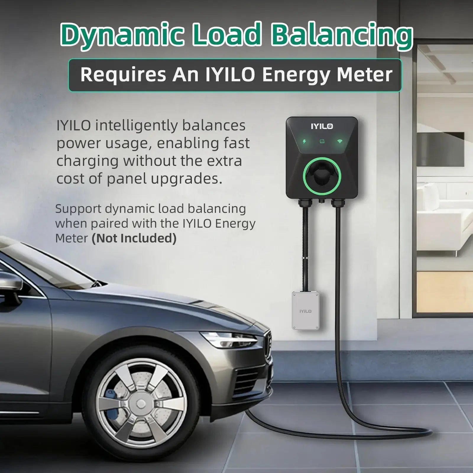 IYILO Level 2 Charger J1772 Wall-Mounted Hardwired (48A)