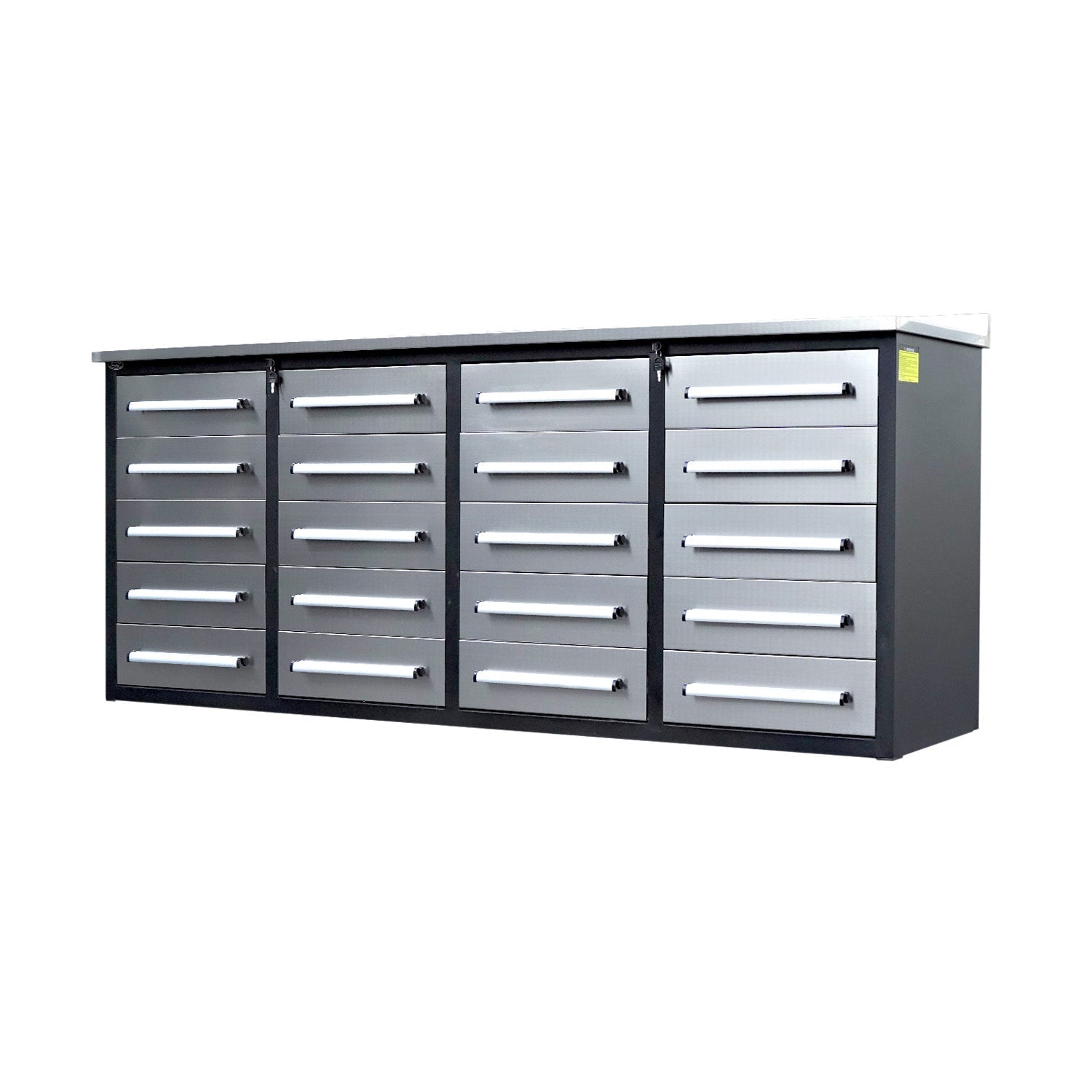 7ft Heavy Duty Workbench Cabinet with 20 Drawers - Garage Rebel