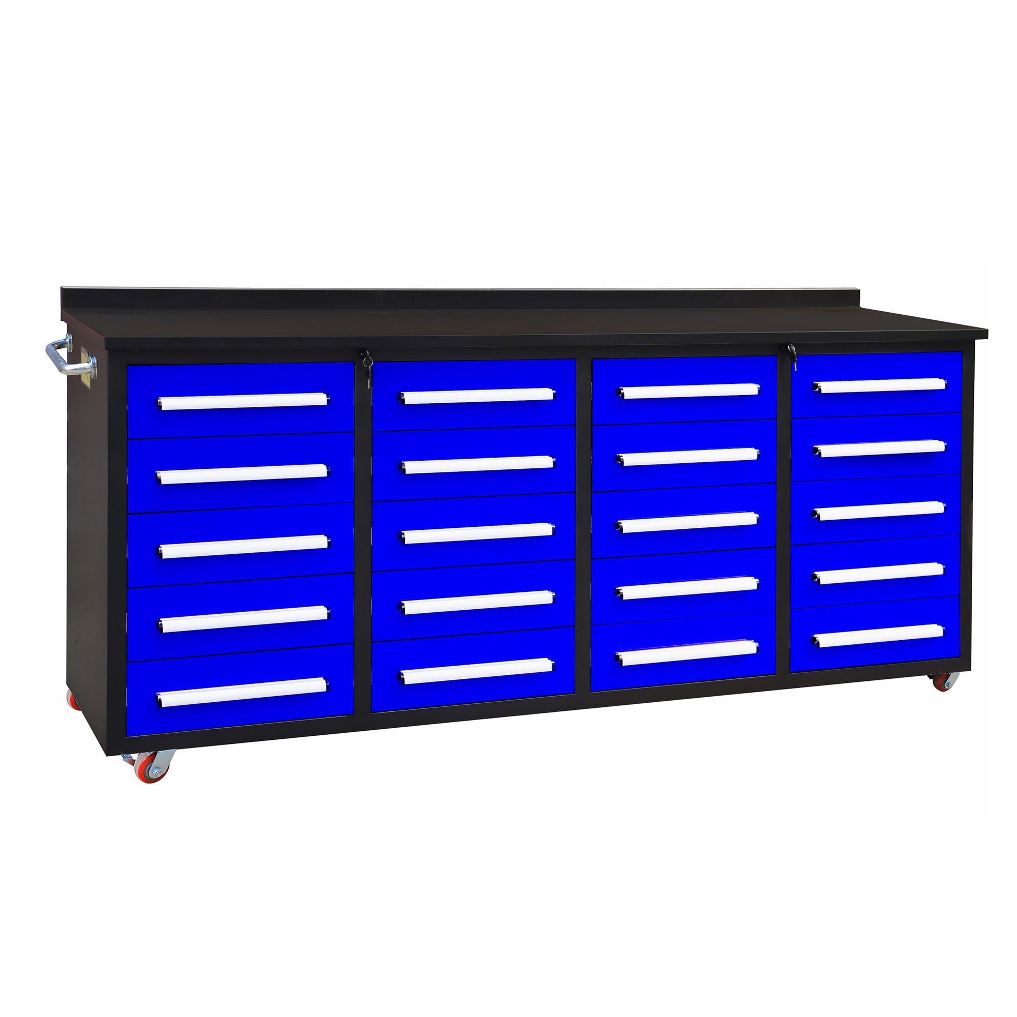 7ft Heavy Duty Workbench Cabinet with 20 Drawers - Garage Rebel