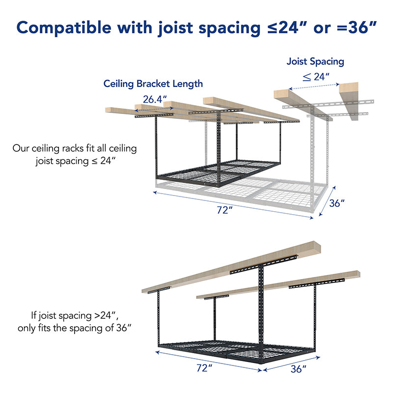 GR36 Classic 3' x 6' Overhead Garage Storage Rack