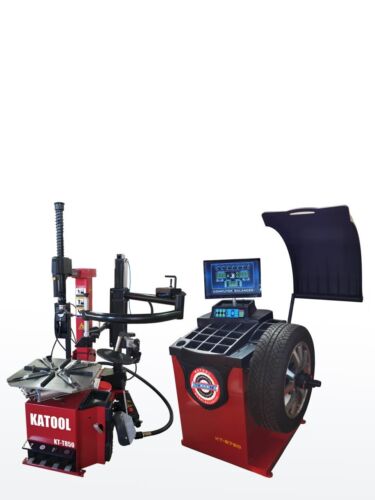 Combo 9: Tire Changer KT-T850 & Wheel Balancer KT-B750 w/ adaptors