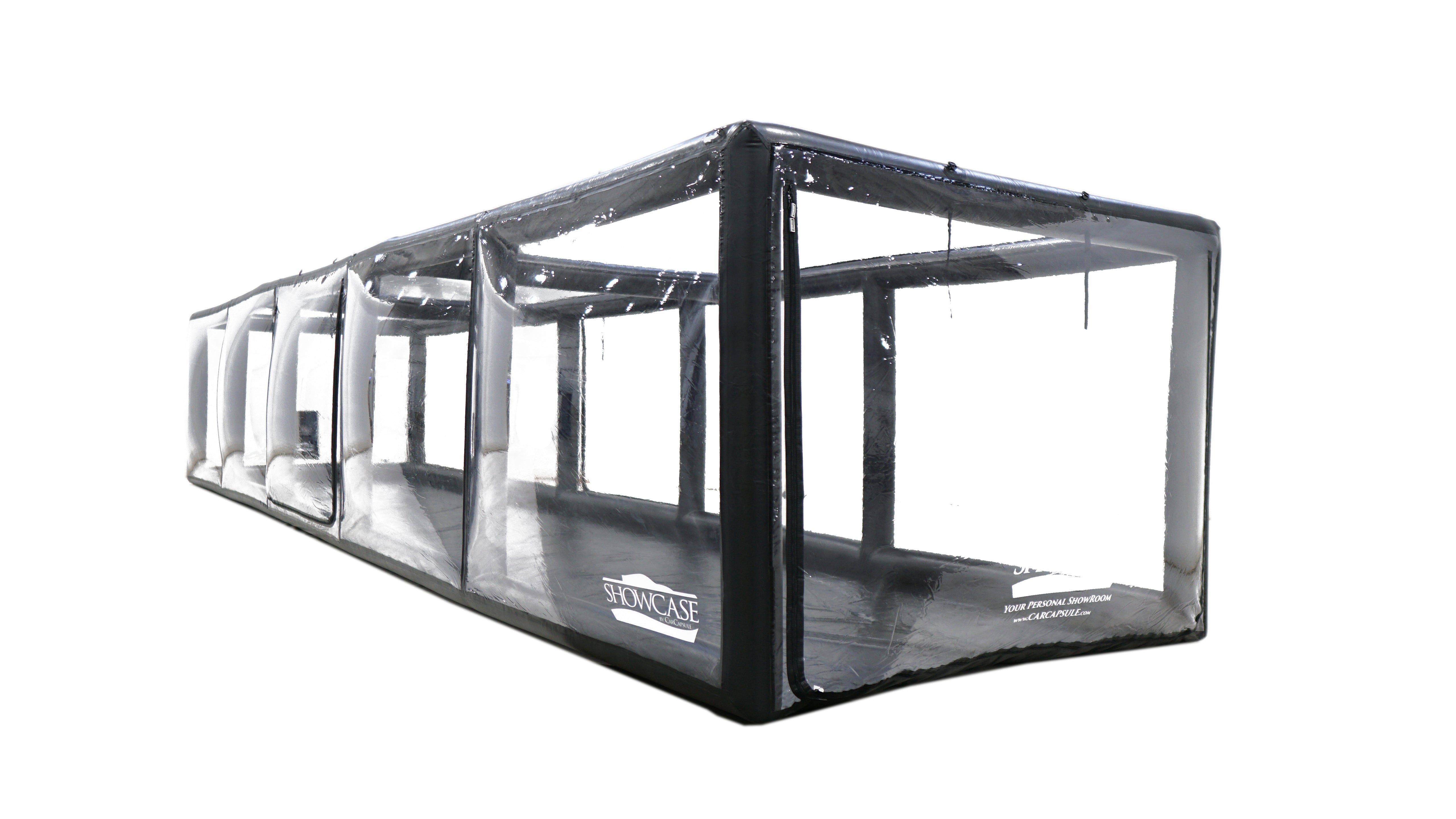 36' Black ShowCase Indoor Double Long