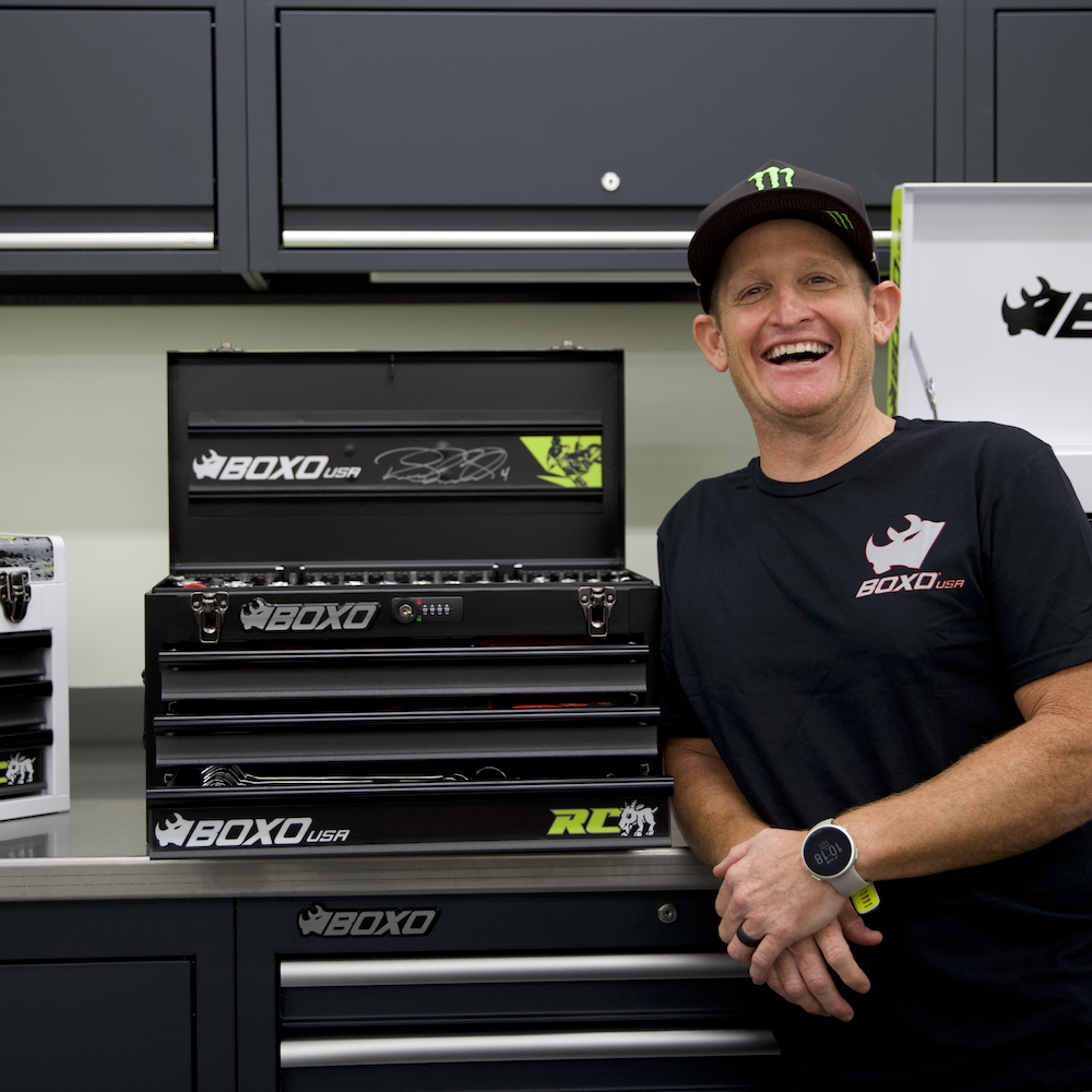 MotoBox | New Ricky Carmichael 3-Drawer Portable Tool Box with 103-Piece Metric Motorcycle Tool Set