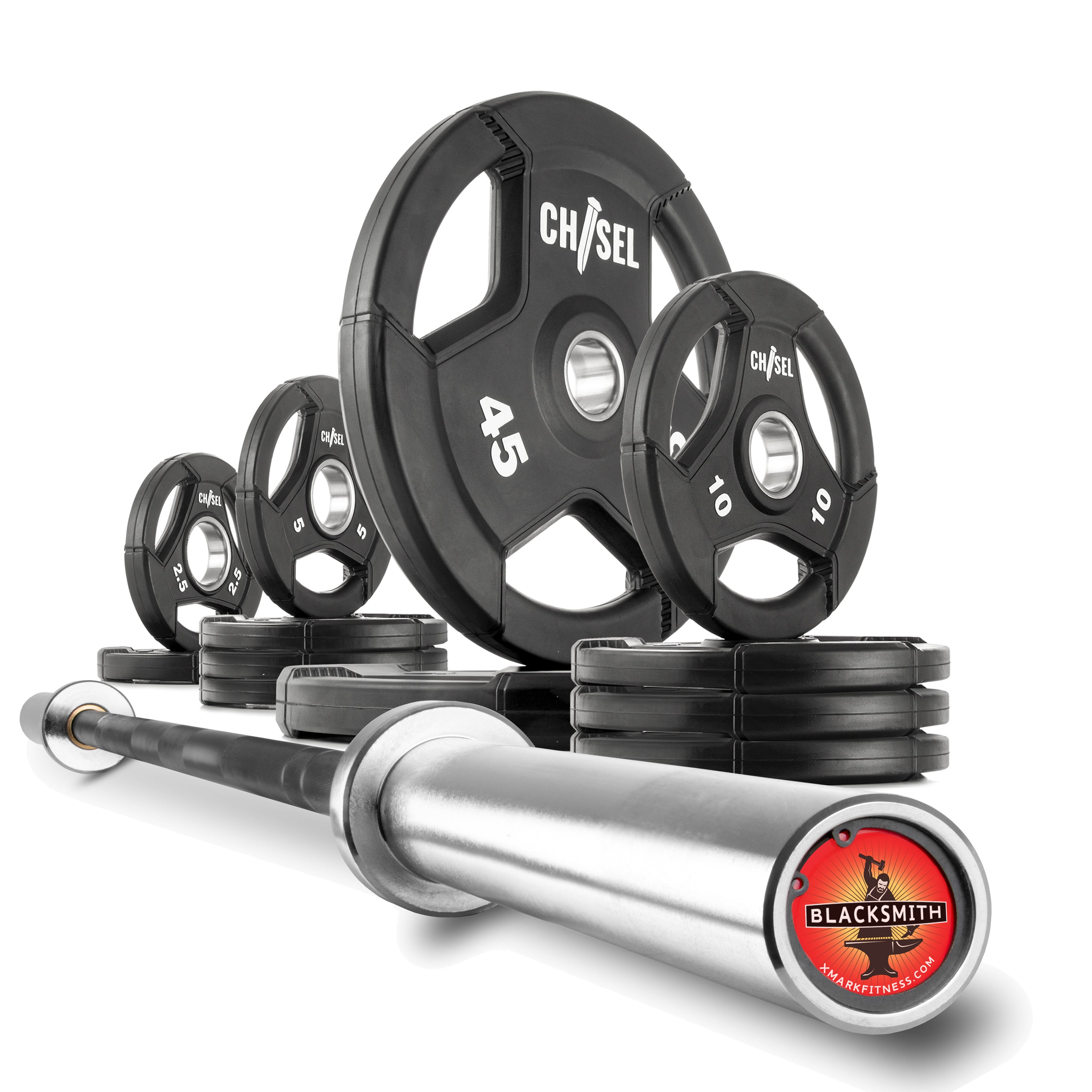 Chisel Olympic Weight Plates & Bar Set Builder