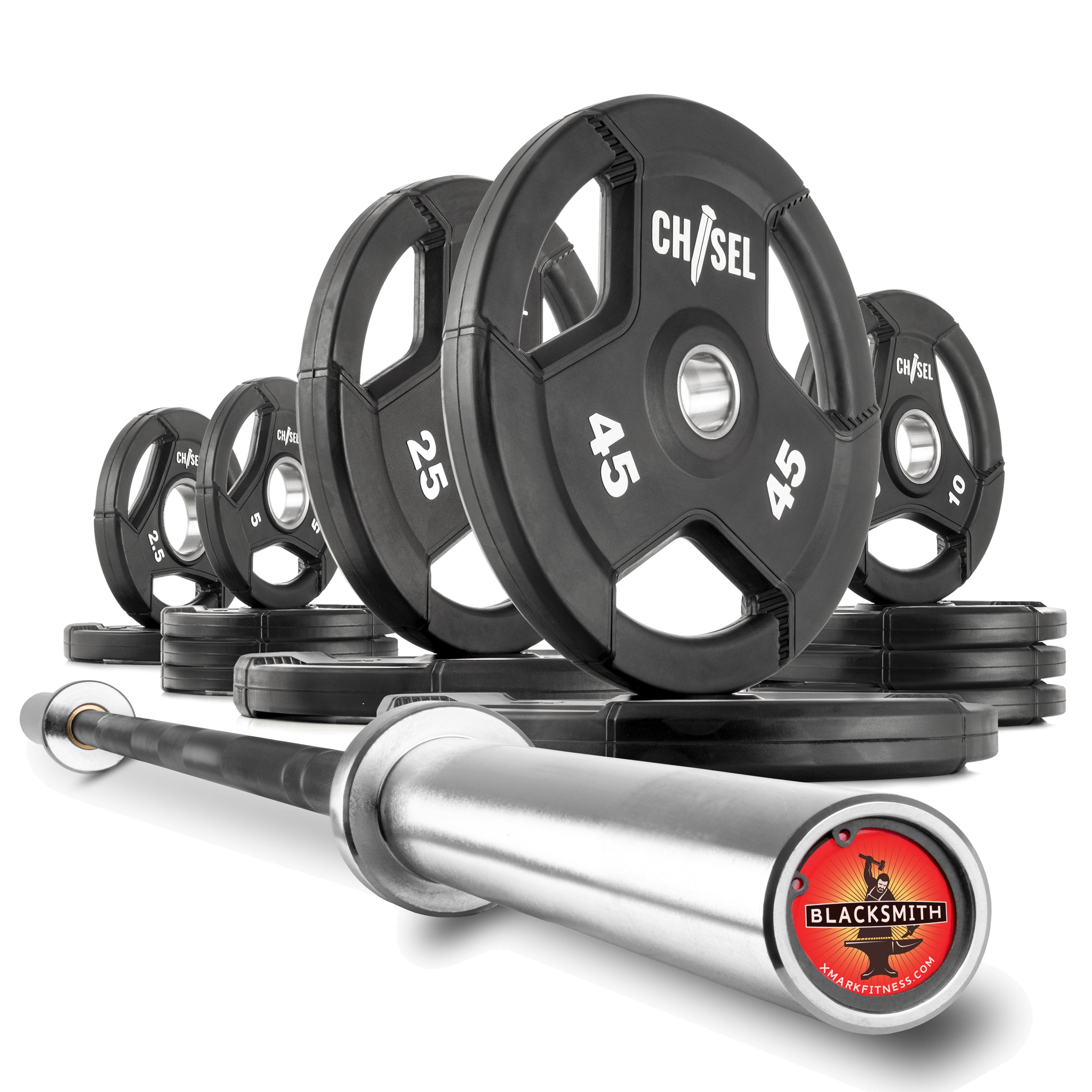 Chisel Olympic Weight Plates & Bar Set Builder