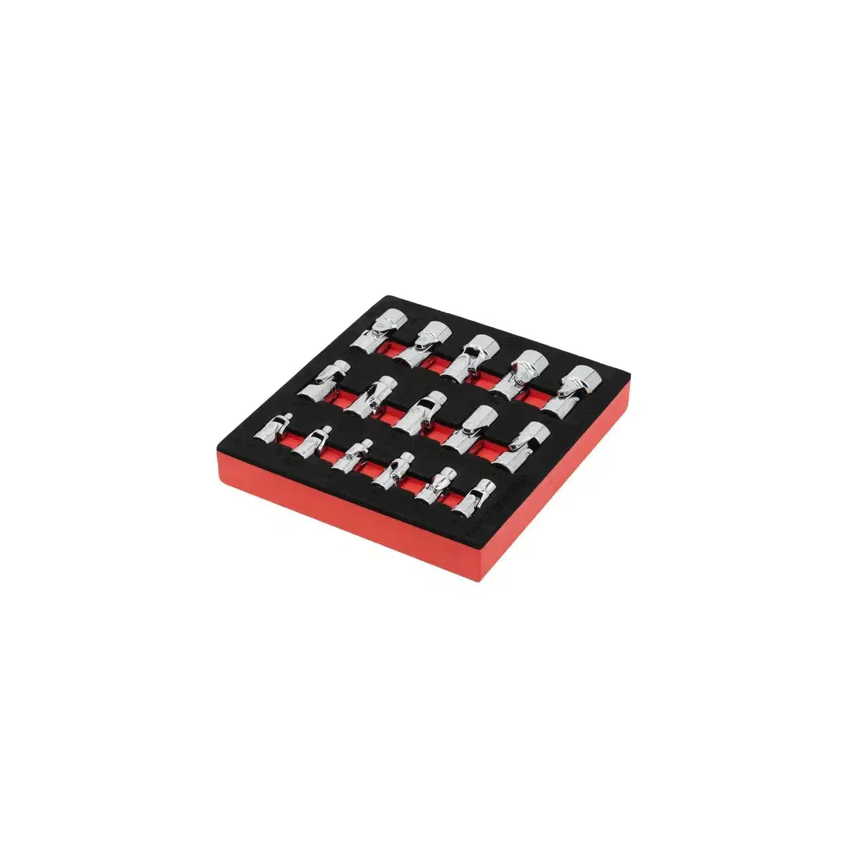 16-piece ¼” Drive & ⅜” Drive 6-point Universal Socket Set | 1/6 Drawer EVA Foam