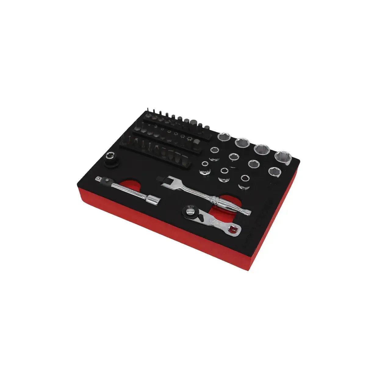 45-Piece Super Stubby Metric Ratchet Set | 1/9 Drawer EVA Foam