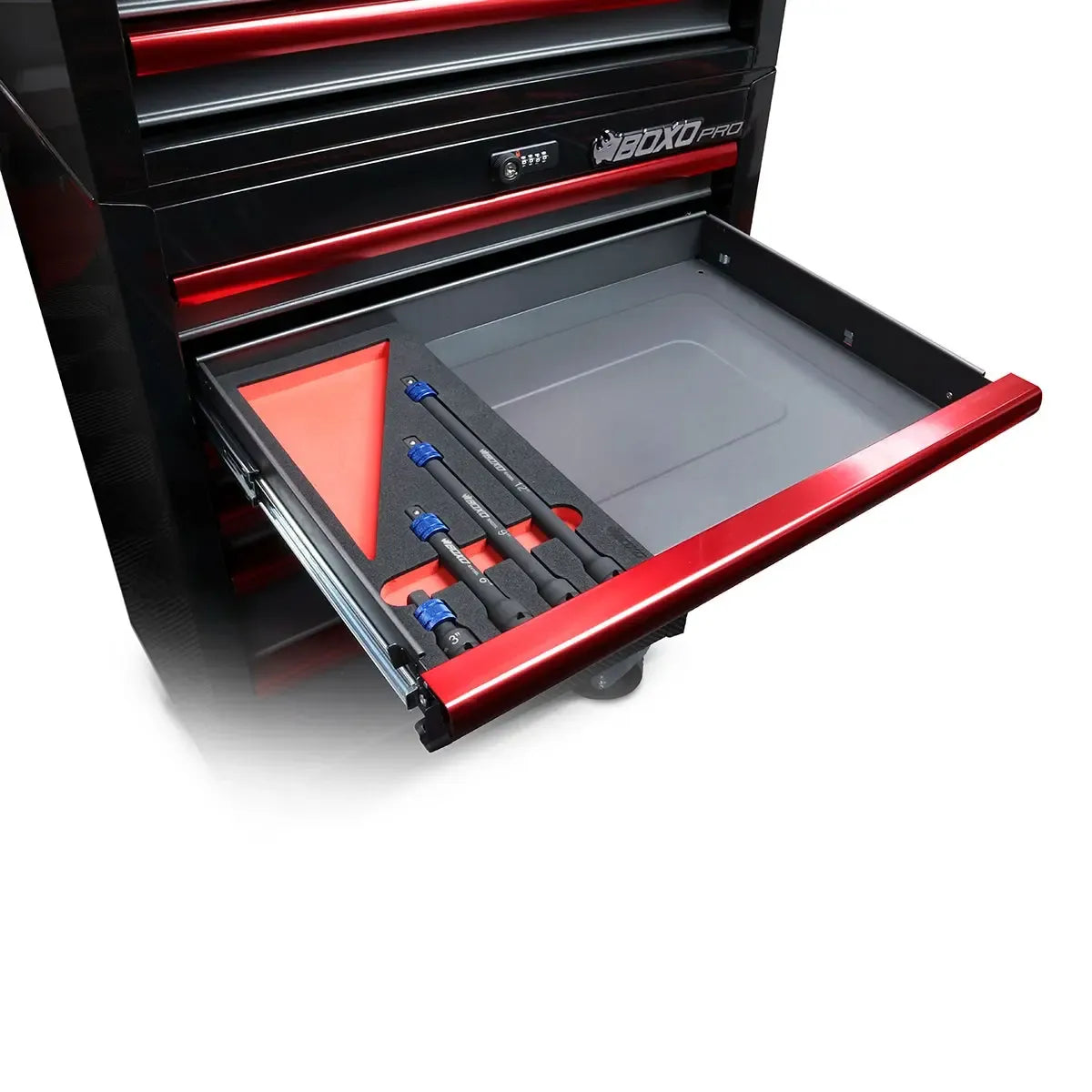 4-Piece ½” Drive Quick Release Impact Extension Set | 1/3 Drawer EVA Foam