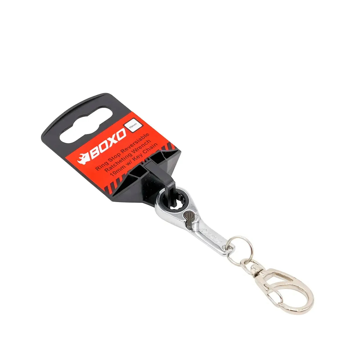 10mm Ring Stop Reversible Ratcheting Wrench Keychain