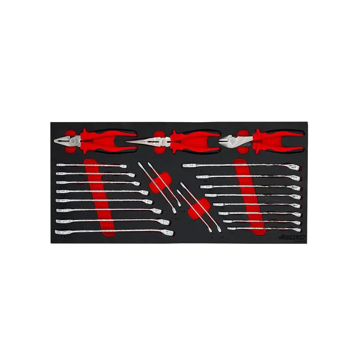 159-Piece, 6 and 12-Point, Metric and SAE Combo Tool Set for 5-Drawer Hand Carry Box