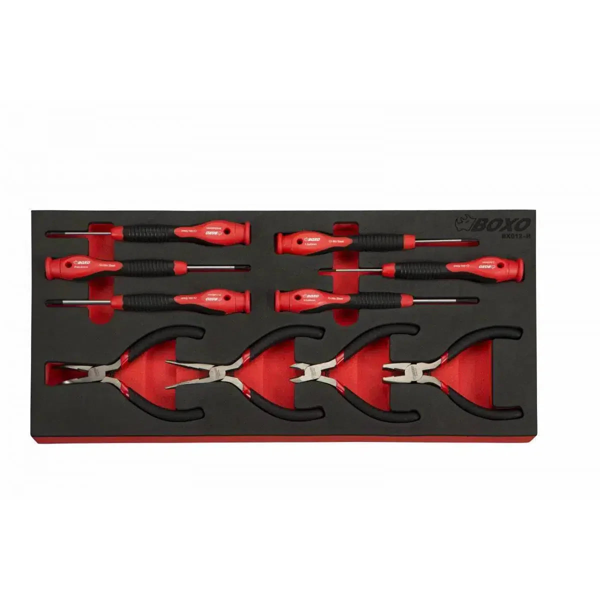 10-Piece Precision Screwdriver & Mini Plier Set | 1/3rd EVA Foam