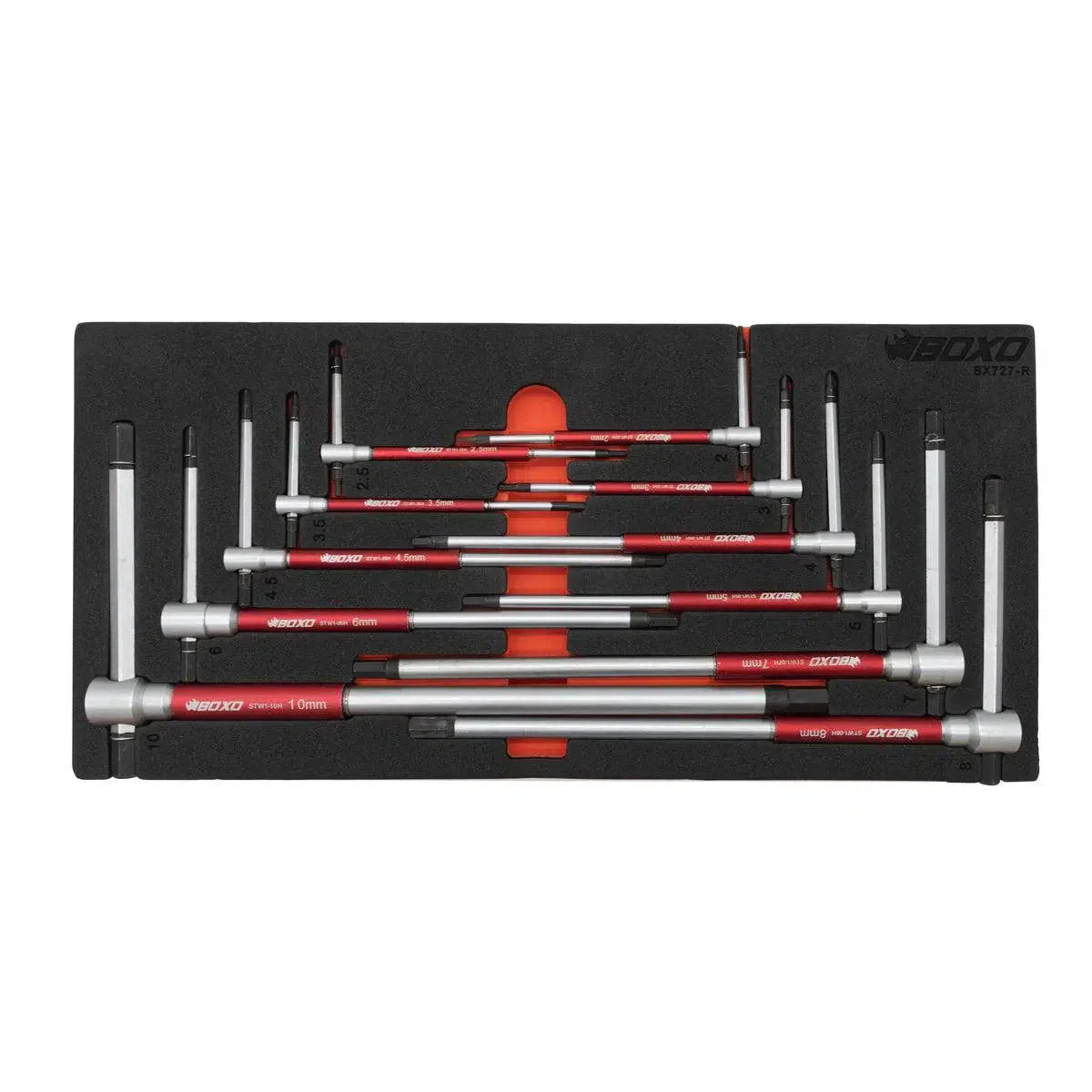 11-Piece 3-Way Metric Socket T-Handle Wrench Set | 1/3rd EVA Foam