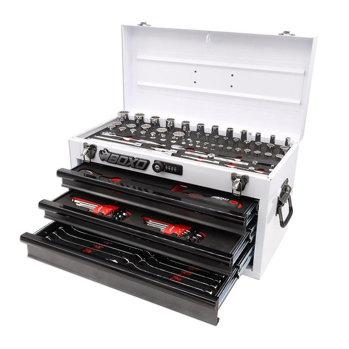 117-Piece SAE 3-Drawer Hand Carry Tool Box