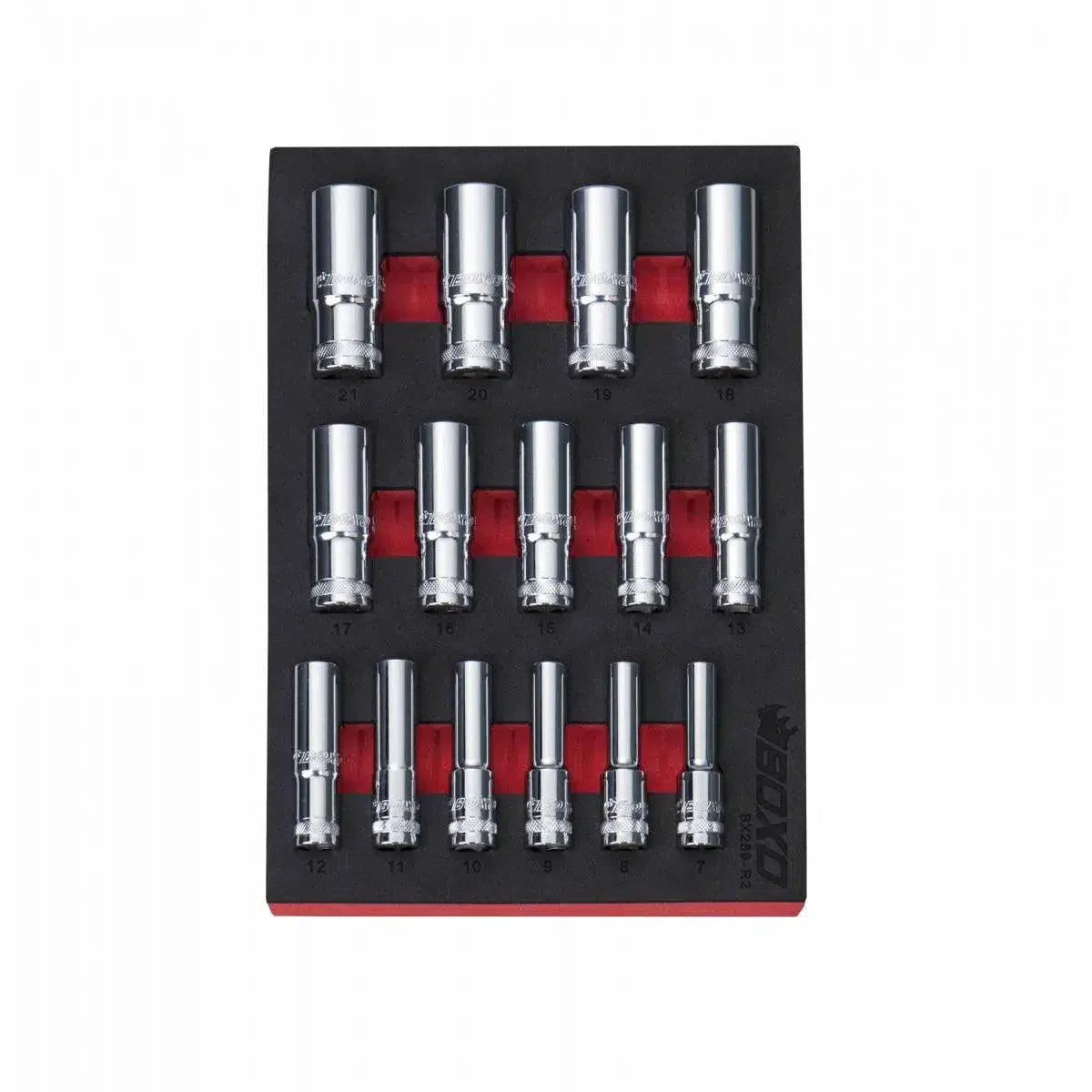 15-Piece 3/8" Drive Metric Deep 6-Point Chrome Socket Set