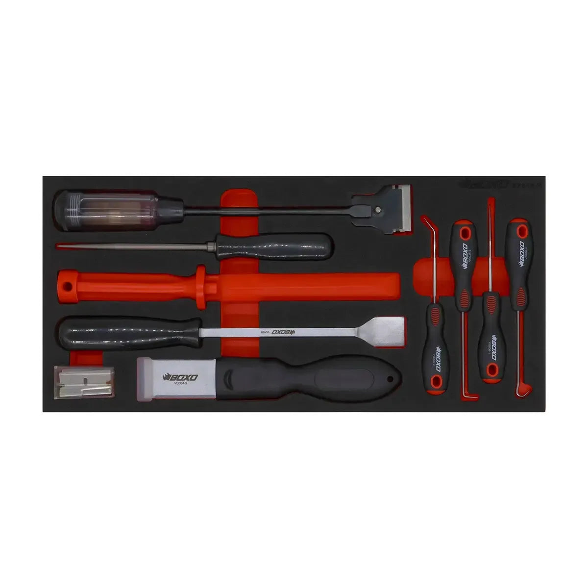 19-Piece Scraper Tool Set | 1/3 Drawer EVA Foam