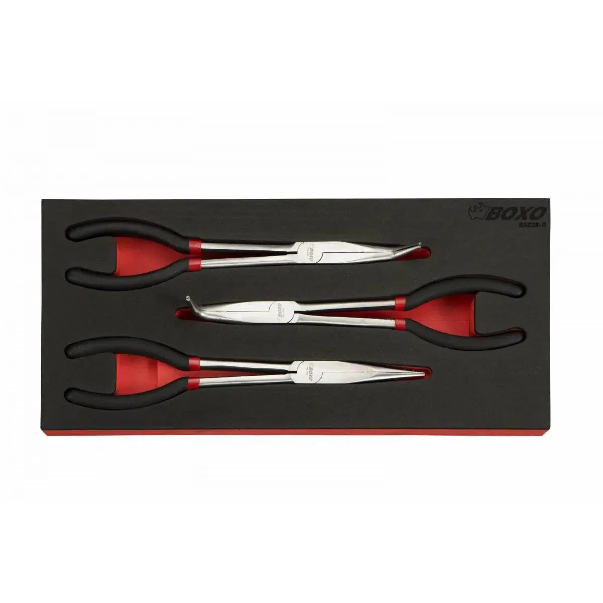 3-Piece 11" Long Handled Needle Nose Plier Set | 1/3rd EVA Foam