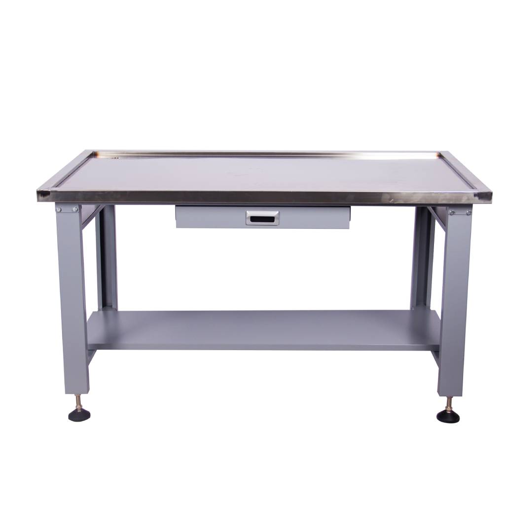59 inch Large Heavy Duty Machine Teardown Table with Drain Hole