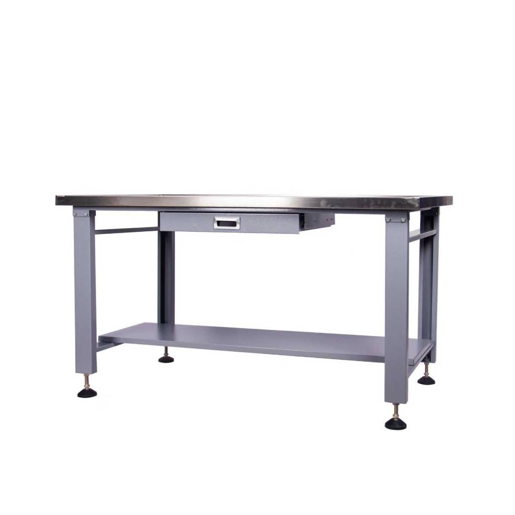 59 inch Large Heavy Duty Machine Teardown Table with Drain Hole