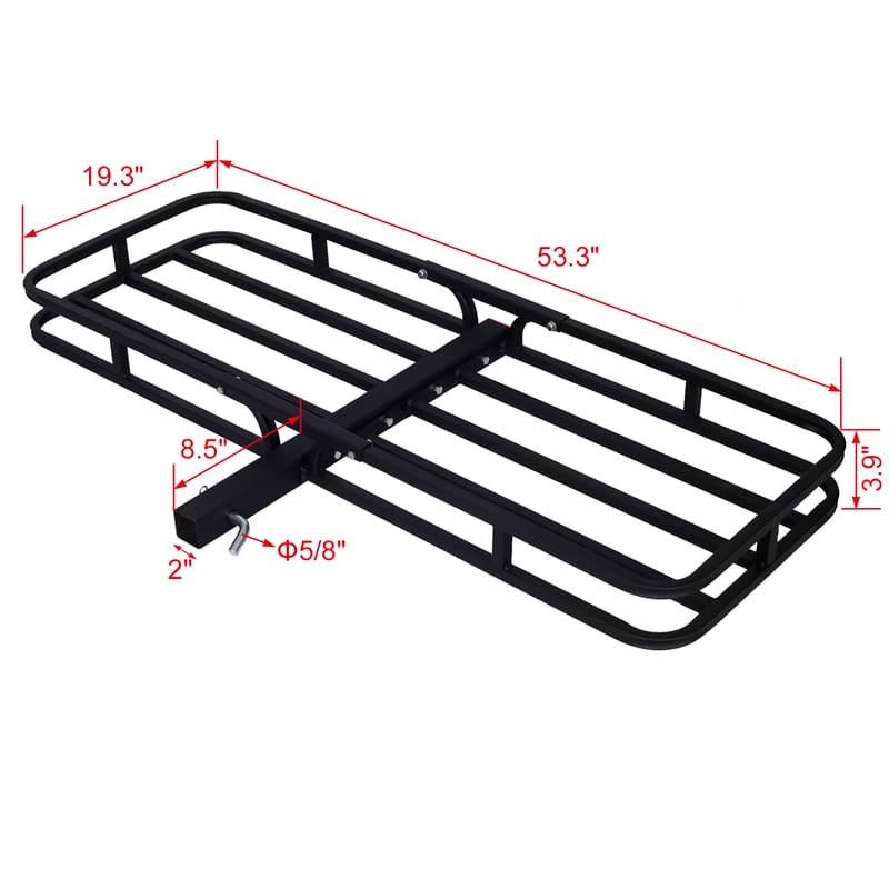 HB53 53" Hitch Mount Cargo Carrie