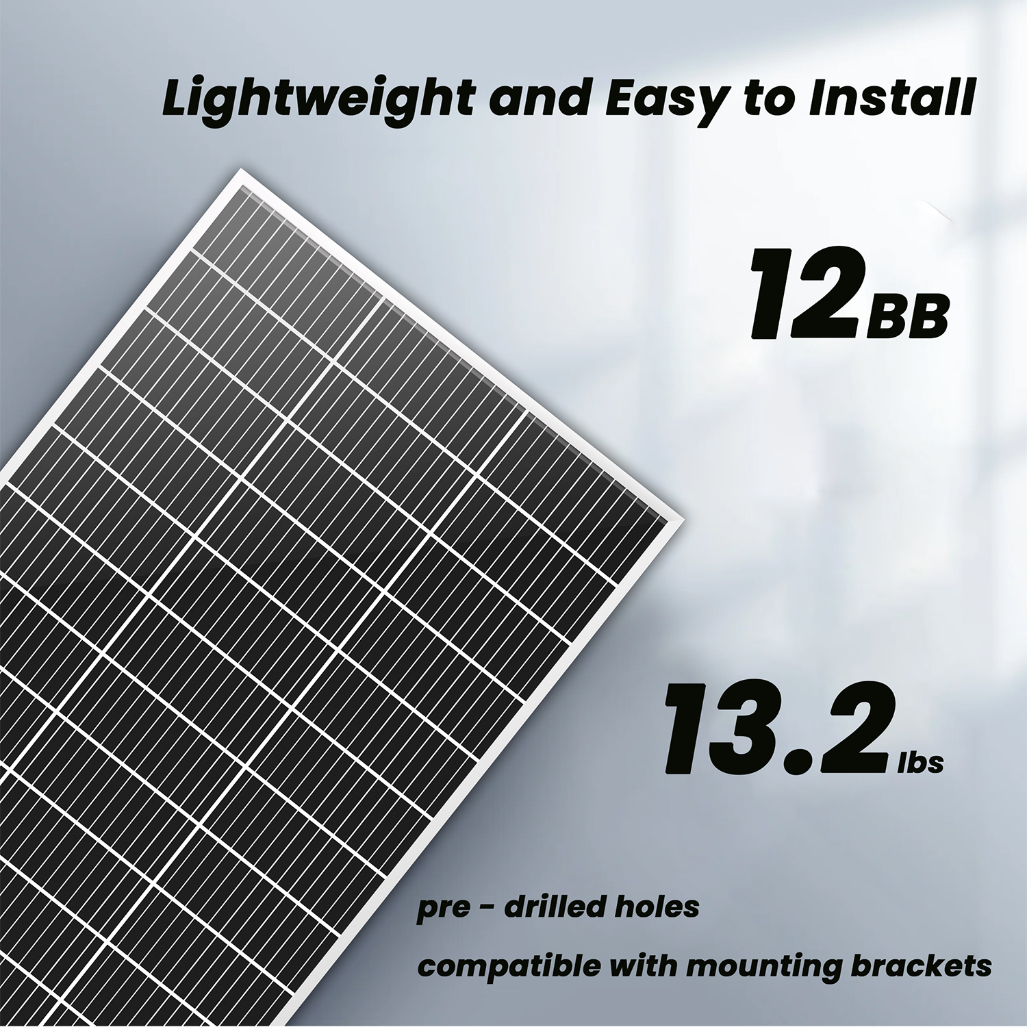 200W Rigid Solar Panels w/ cable and connector