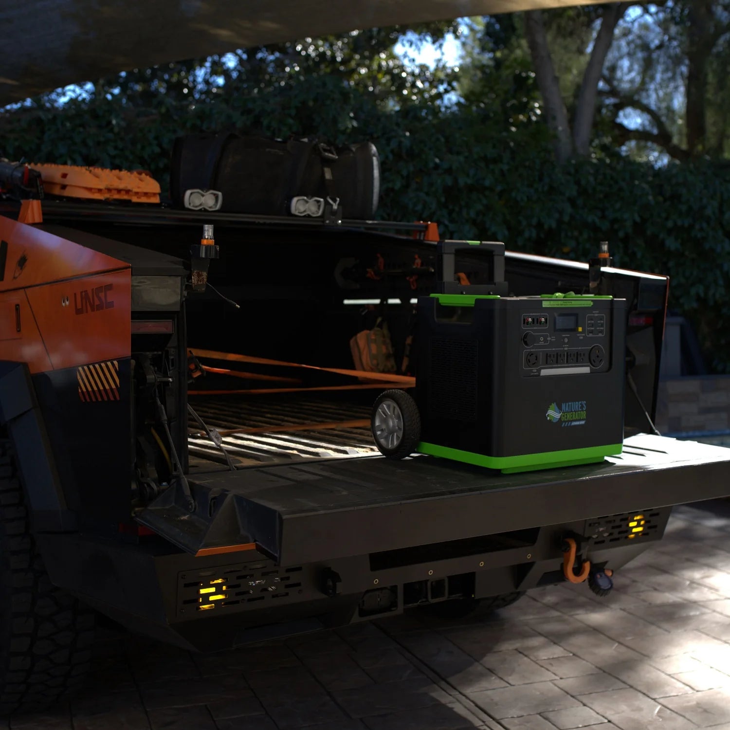 Nature's Generator Lithium 6000 with Solar Panels and Wind Turbine