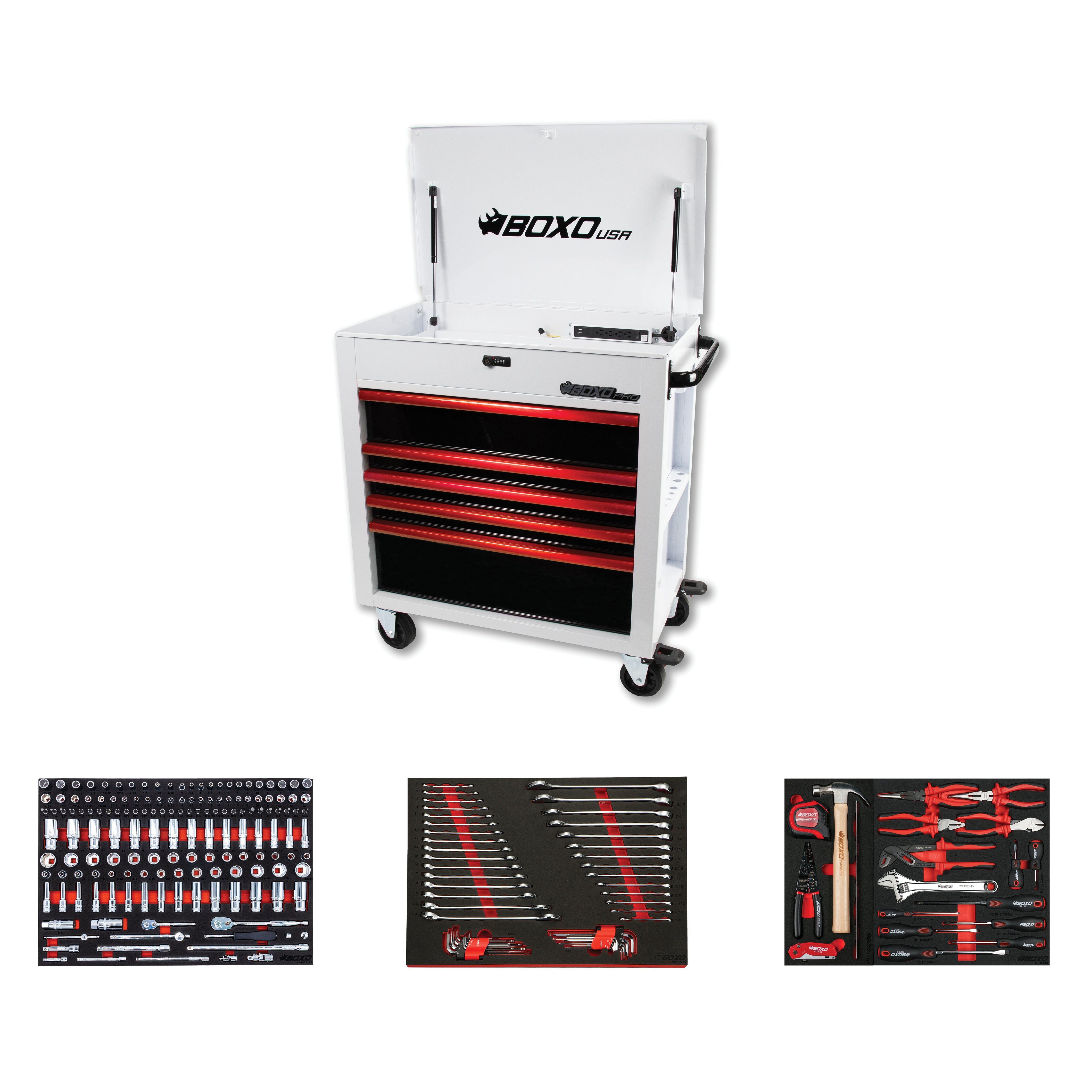 Pro Series | 35" 5-Drawer Flip-Top Service Cart Tool Box