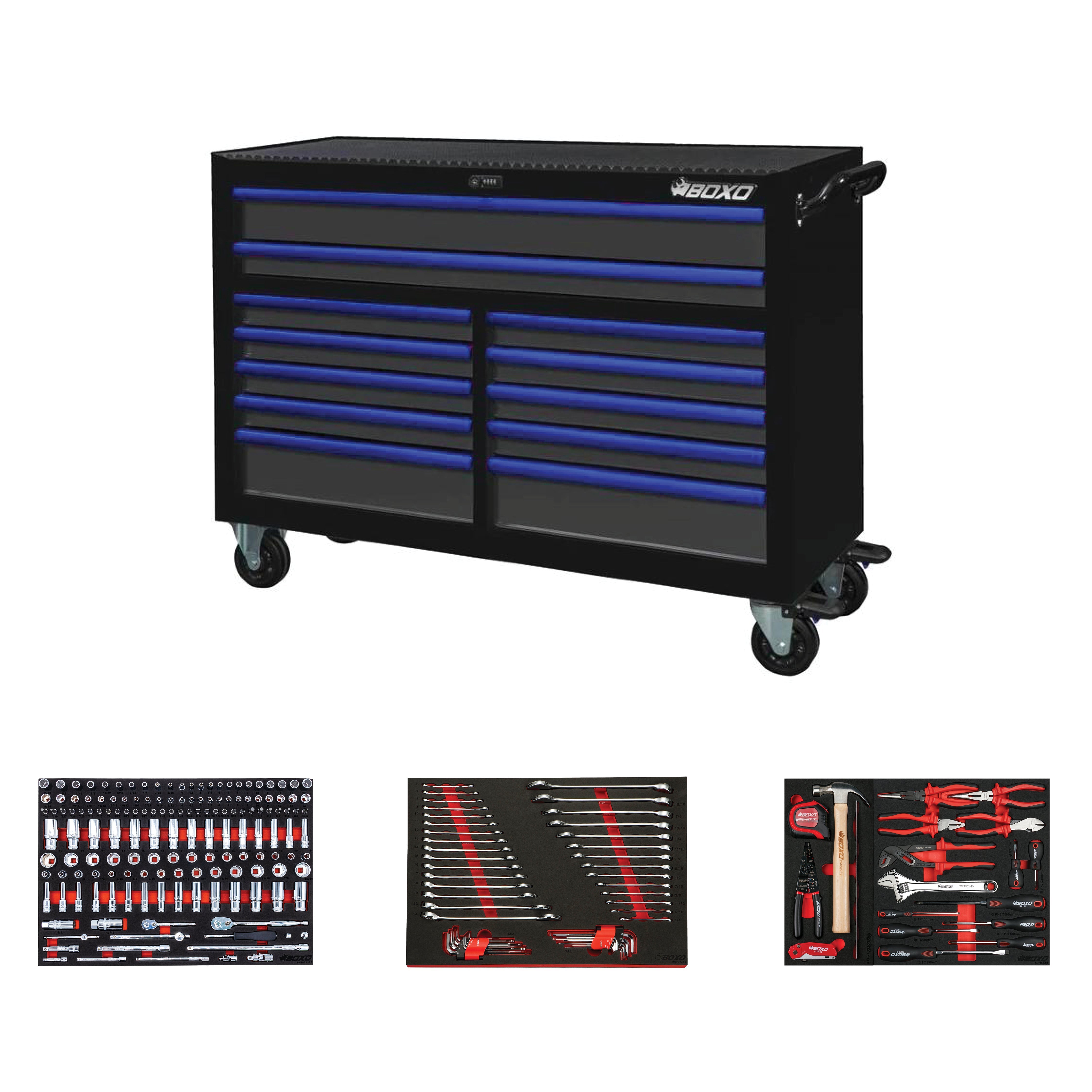 Pro Series | 53" 12-Drawer Rolling Tool Box
