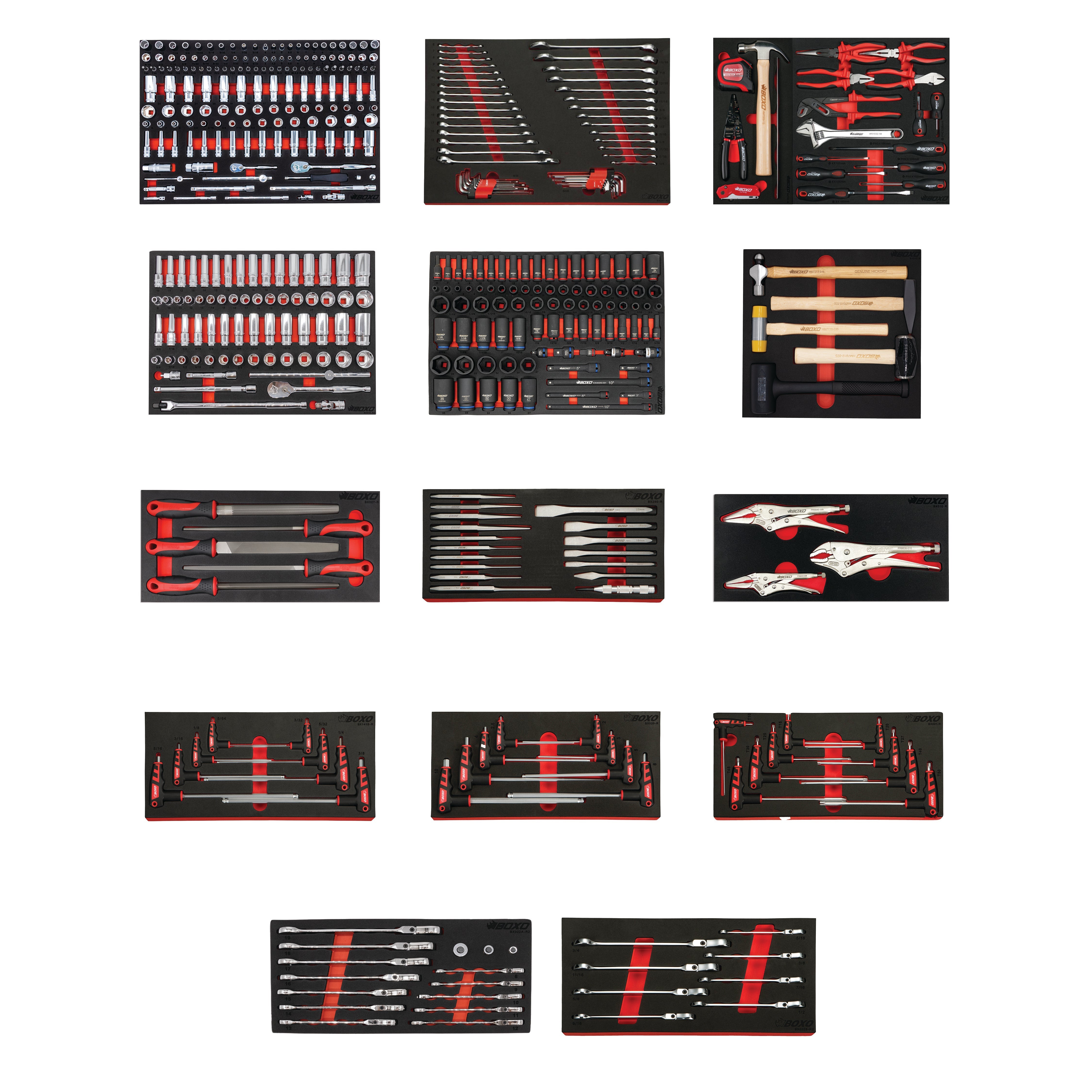 Superior Master Tool Set | 452-Piece Metric and SAE Master EVA Foam Tool Set