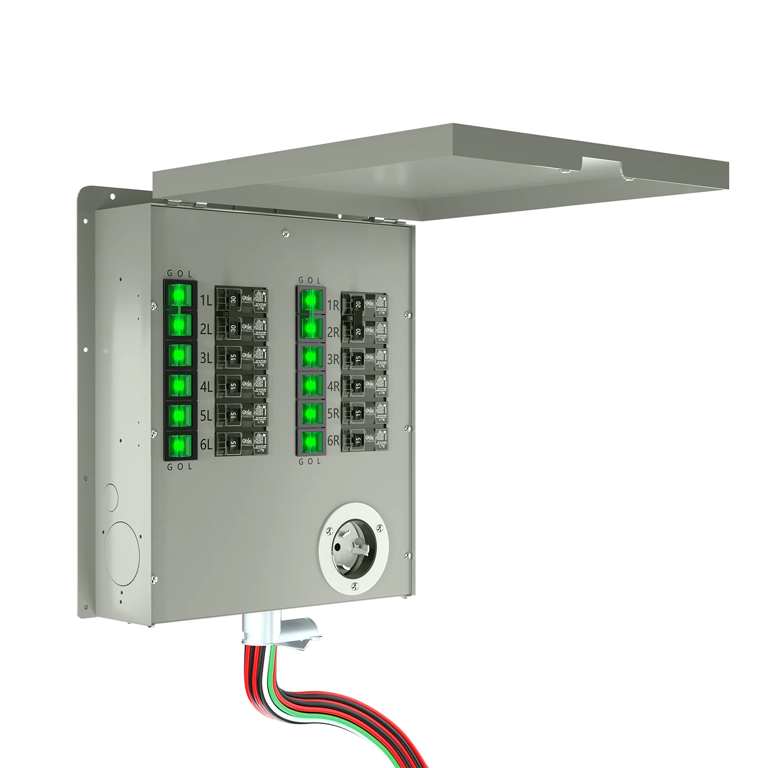 12-Circuit 120/240V 50A Non-Automatic Transfer Switch