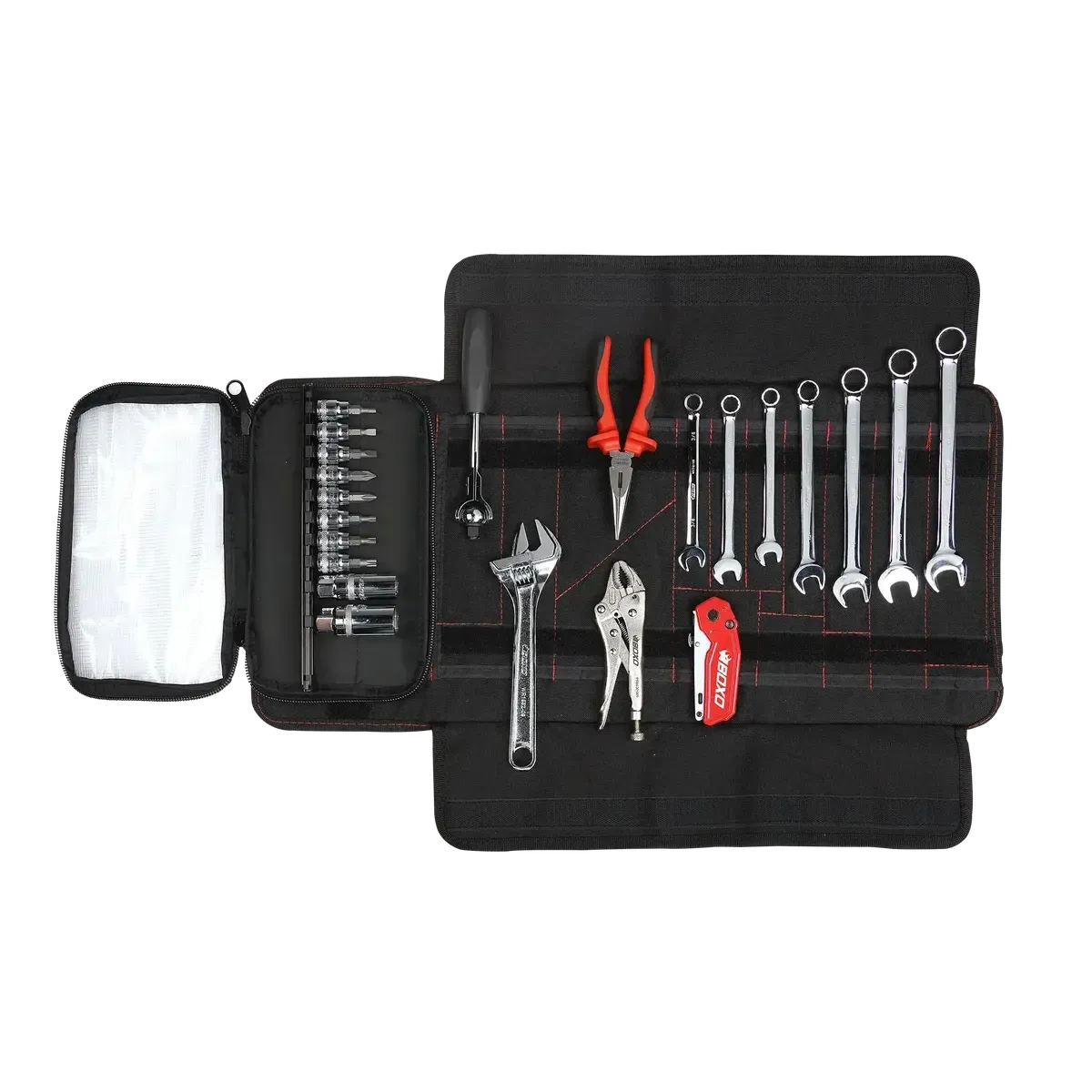 Snowmobile Roll | 23-Piece Metric & SAE Snowmobile Tool Kit