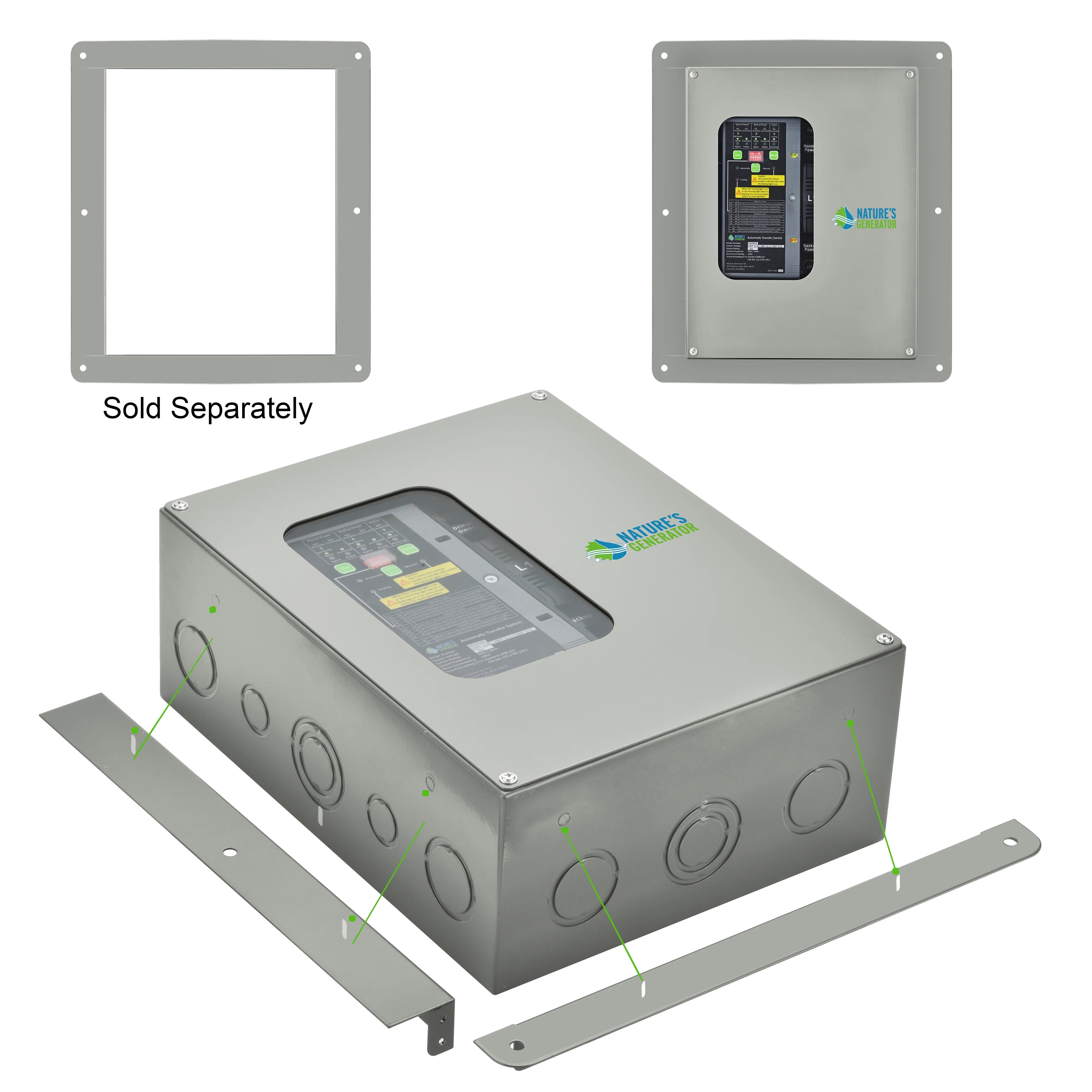 50A Compact Automatic Transfer Switch for Home, RV & Marine