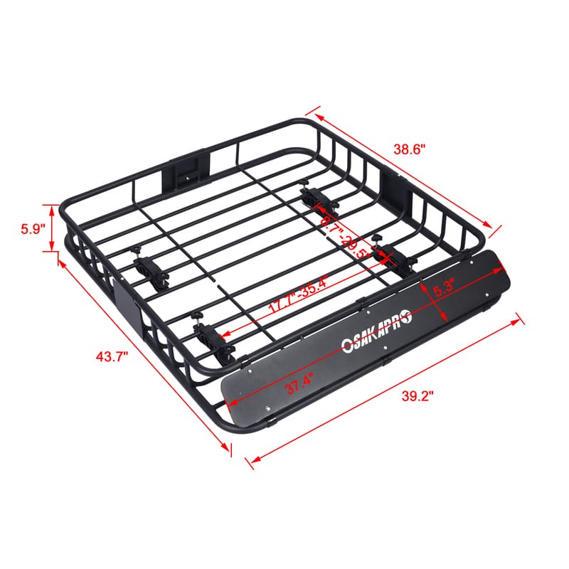 RB1 Rooftop Cargo Carrier Basket Motoring Roof Rack