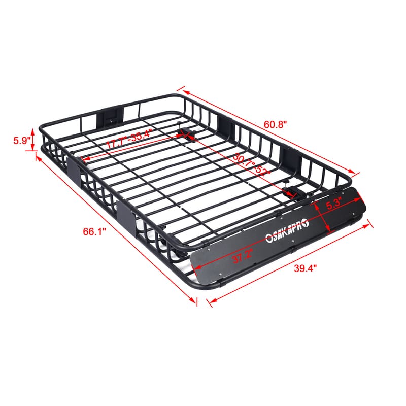 RB1 Rooftop Cargo Carrier Basket Motoring Roof Rack